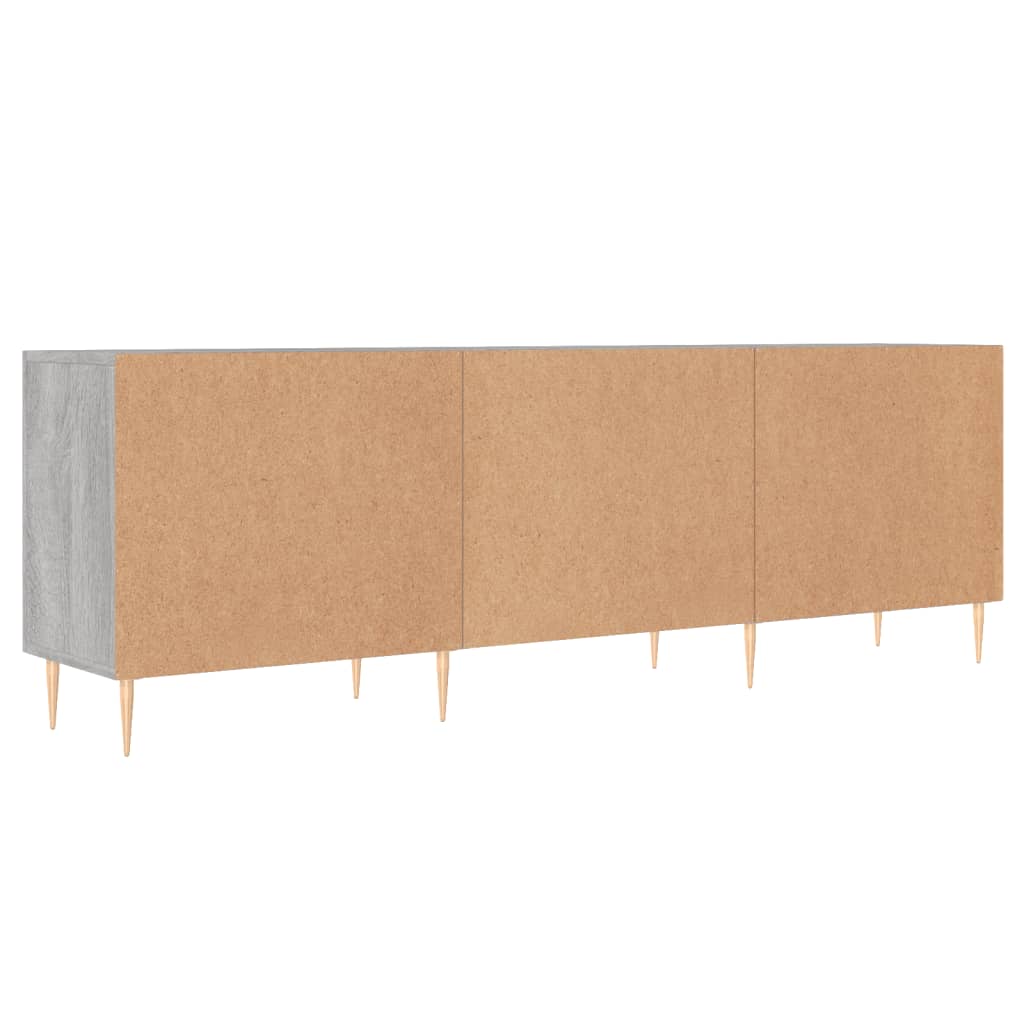 Meuble TV sonoma gris 150x30x50 bois d'ingénierie - 8