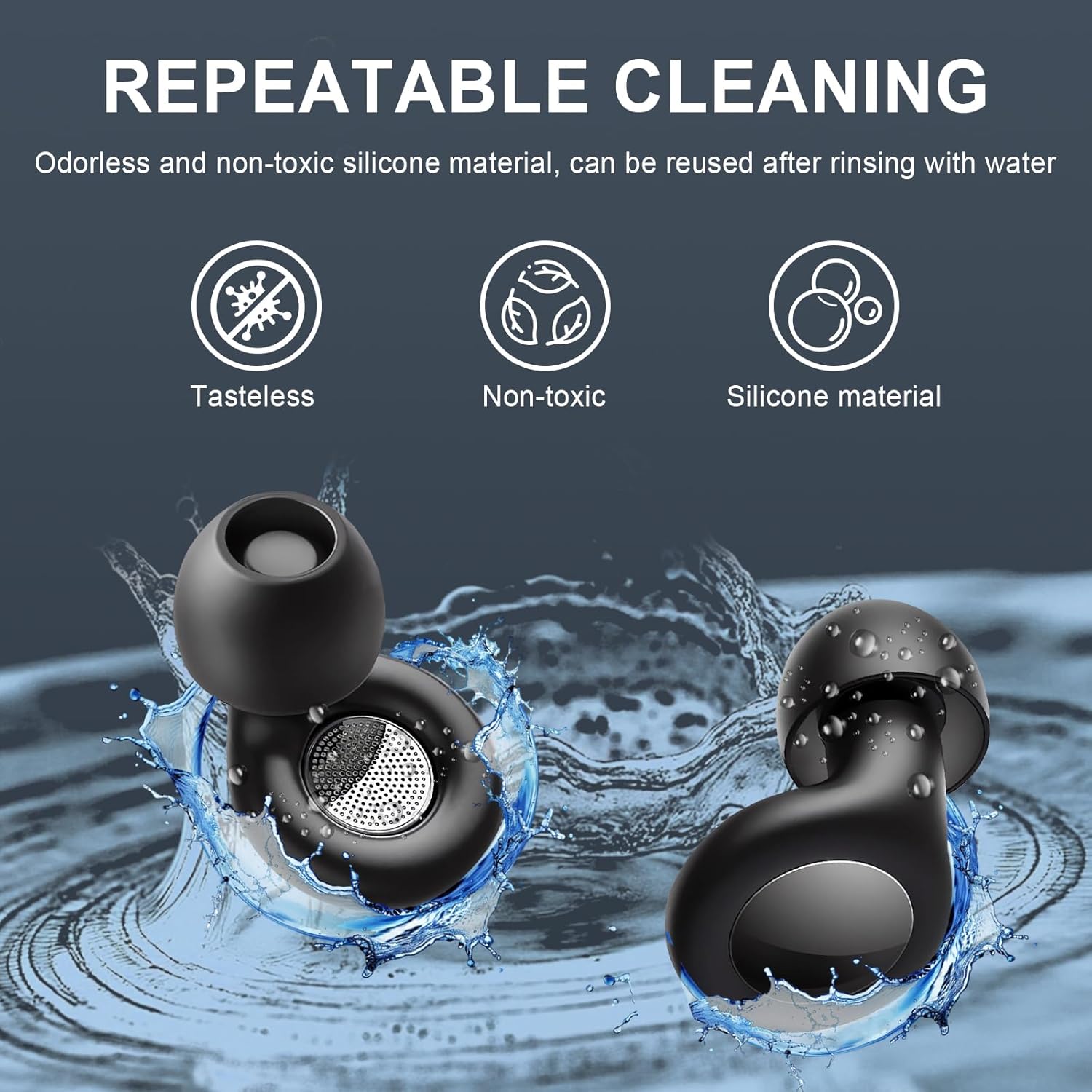 (XS/S/M/L)Bouchon D'oreille, Bouchon D'oreille Pour Dormir, Réutilisables Réduisant Le Bruit, Réduction Du Bruit De 30 DB, Bouchons Doreilles Anti Bru - 4