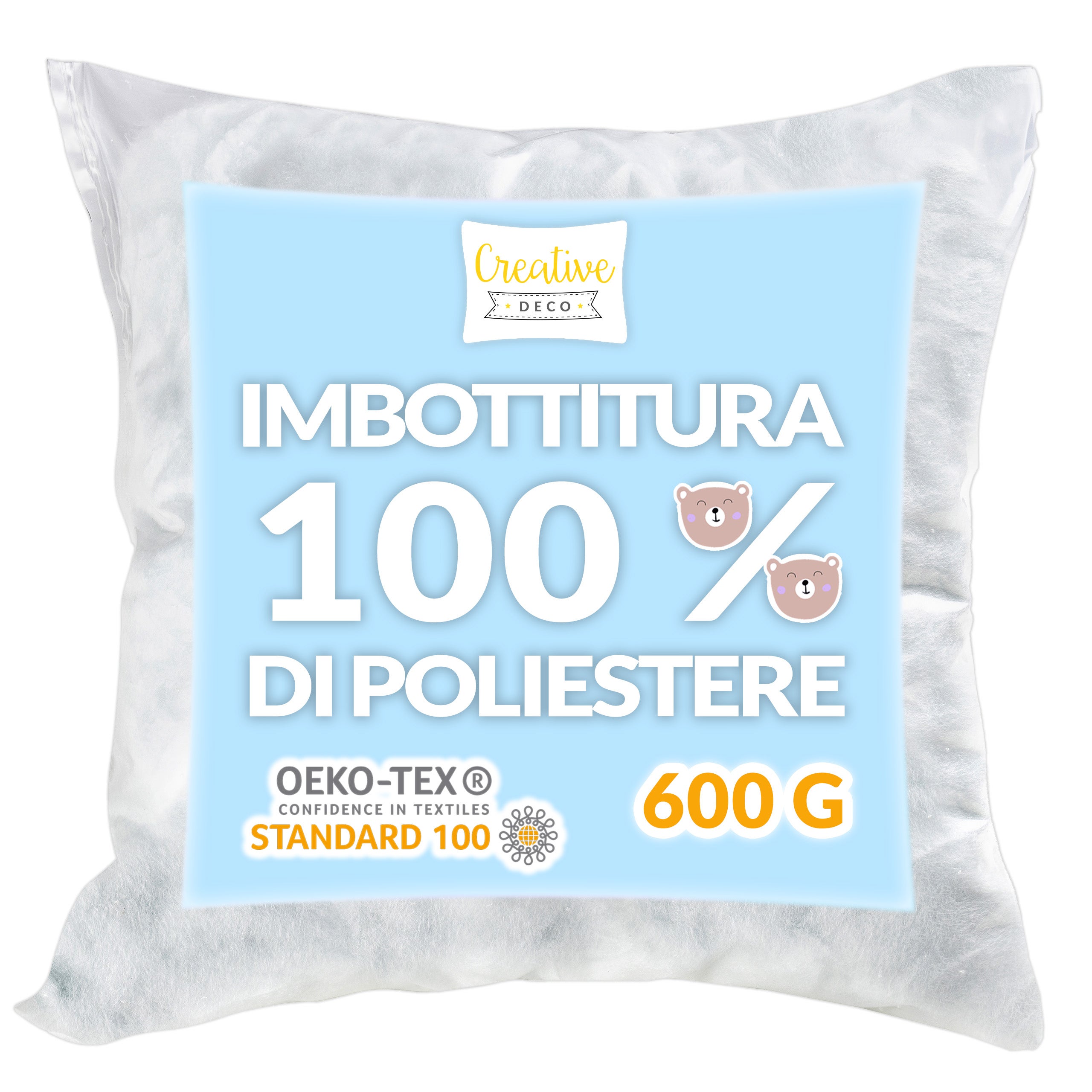 MORFEN Imbottitura In Fibra Di Poliestere 150 G – Alta Resilienza, Lavabile, Per Cuscini, Peluche, Animali Ripieni, Fai Da Te E Decorazioni