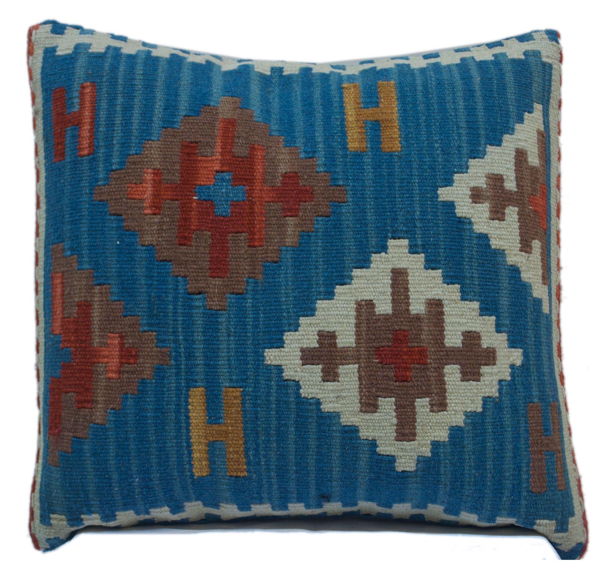(Galleriafarah1970) - Oryginalna, ręcznie robiona poduszka Kilim Square Pillow o wymiarach 40x40 cm