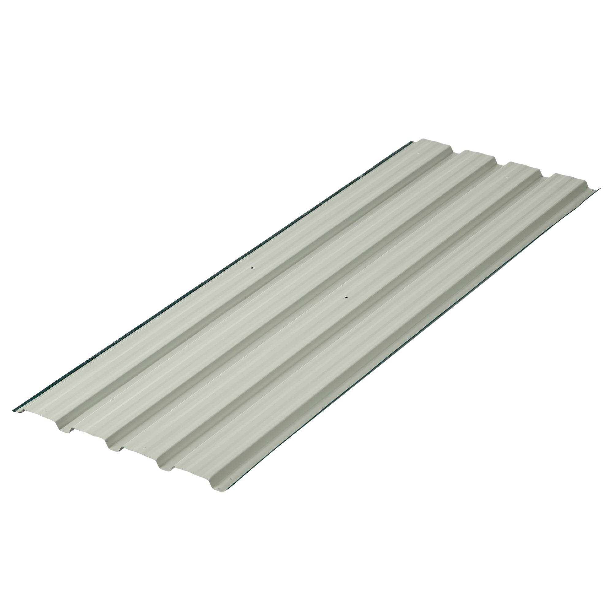12 piezas de chapa trapezoidal 129x45cm 7m² Chapa galvanizada para cubierta 0,25 mm Chapa perfilada resistente a la intemperie Verde - 8