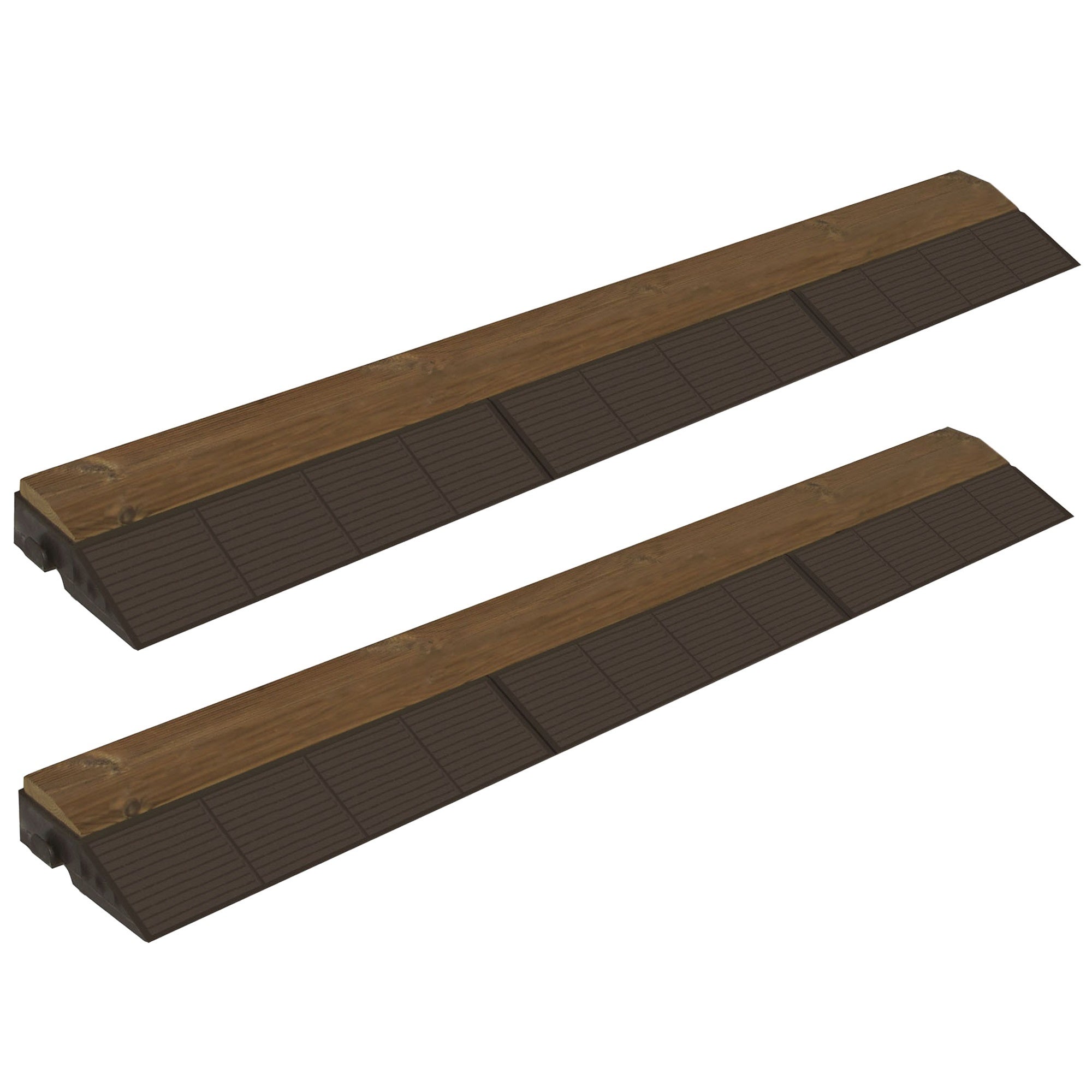 Set 2 x bordes finalización uniforme combi-wood madera de acabado macho