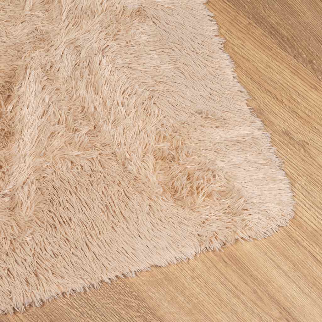 Tapete de sala de estar | Tapete shaggy de pelo alto NAVARRA 120x170 cm poliéster bege CFW41123 - 4