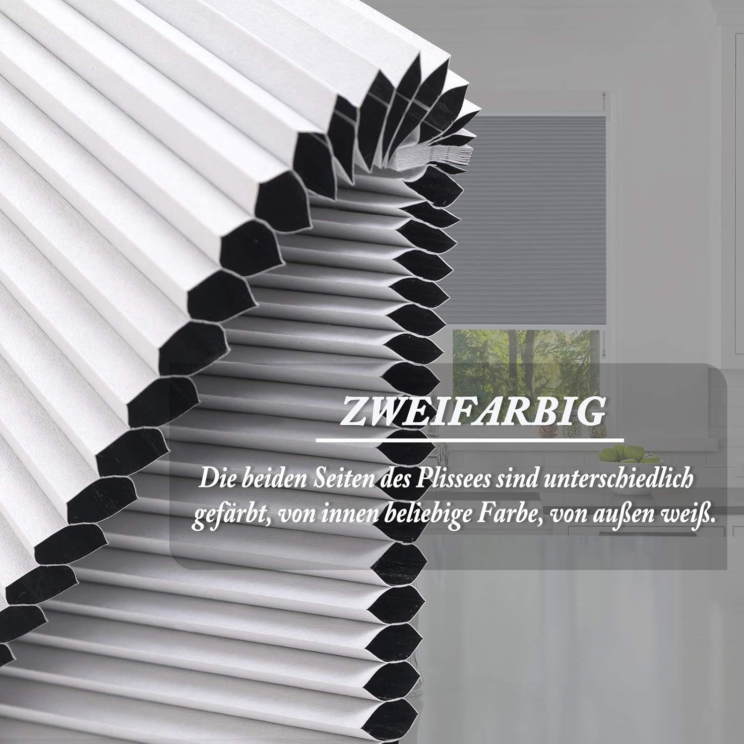 Store Plissé Nid D'abeille.sans Perçage Avec Porte-pince.store Plissé