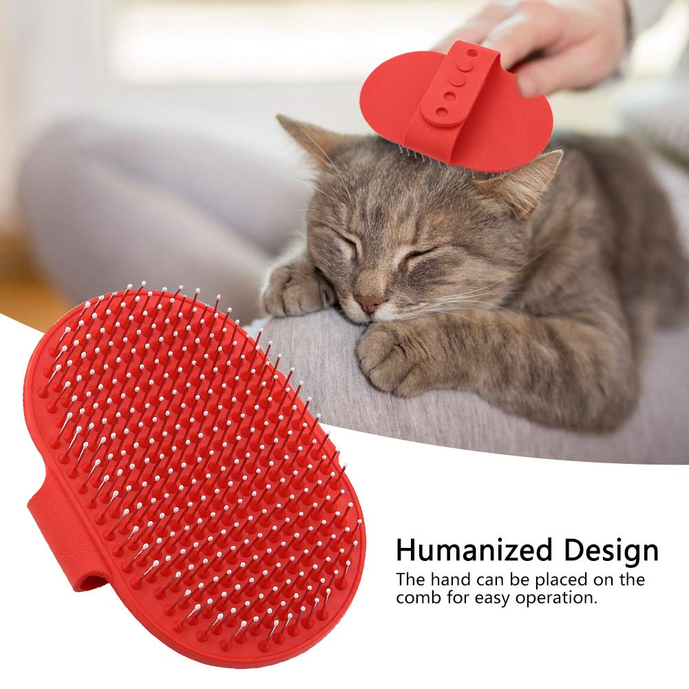 Brosse De Bain Pour Chien,Animaux De Compagnie Brosse De Massage Pour Le Bain, Pour Le Shampooing Et Le Massage Des Chats Des Chiens
