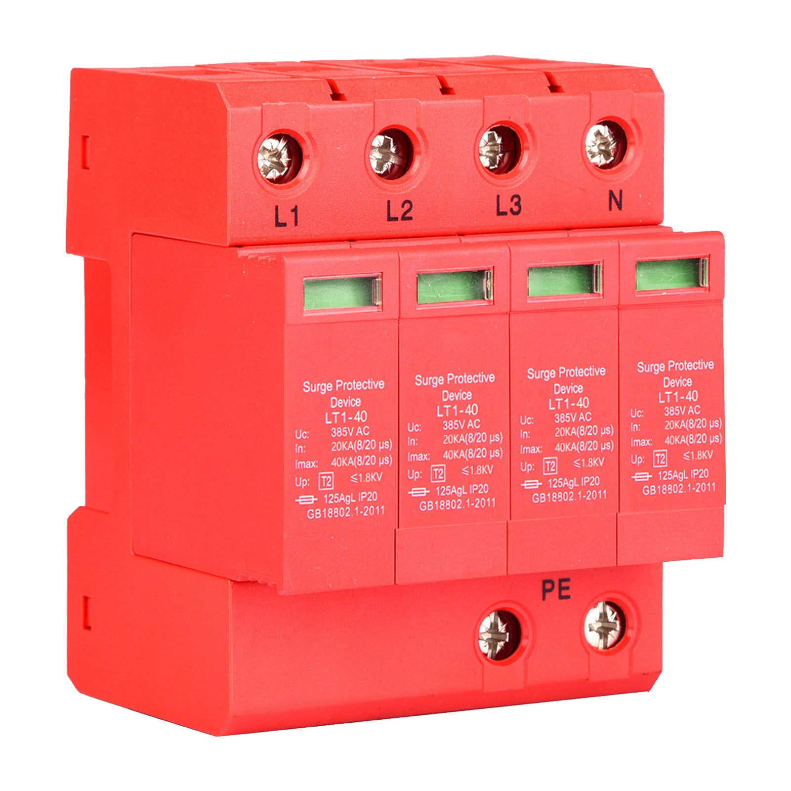4p 40KA 385 V House Surge Protector Arrester Device a bassa tensione 20A - 5
