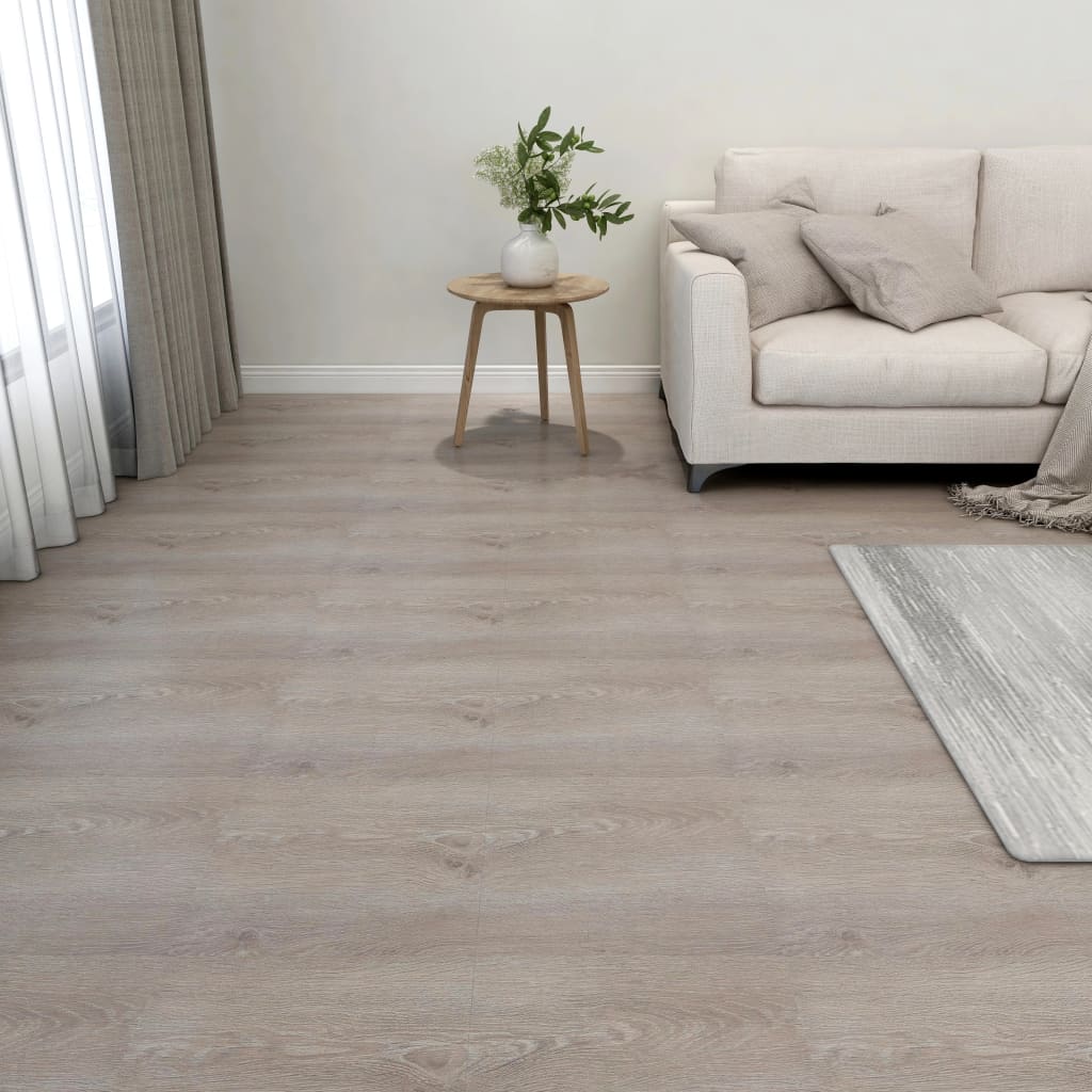 Maison exclusive - lamas para suelo autoadhesivas 55 piezas pvc 5,11 m² gris taupe