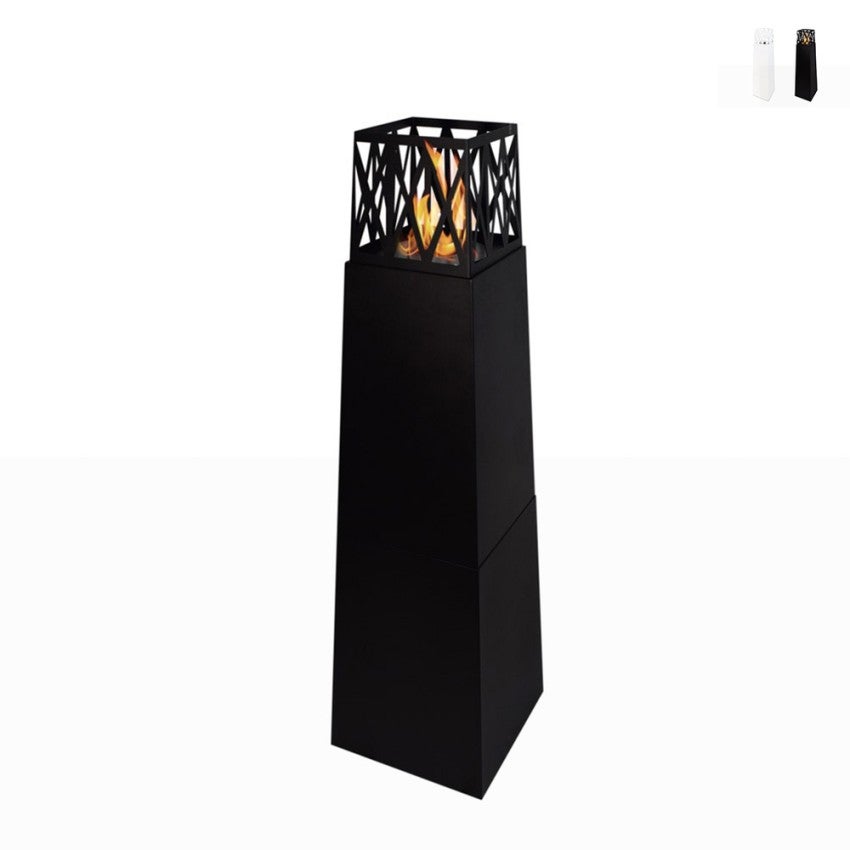Kominek ogrodowy na bioetanol Vulcano Nero 40x40x145mm