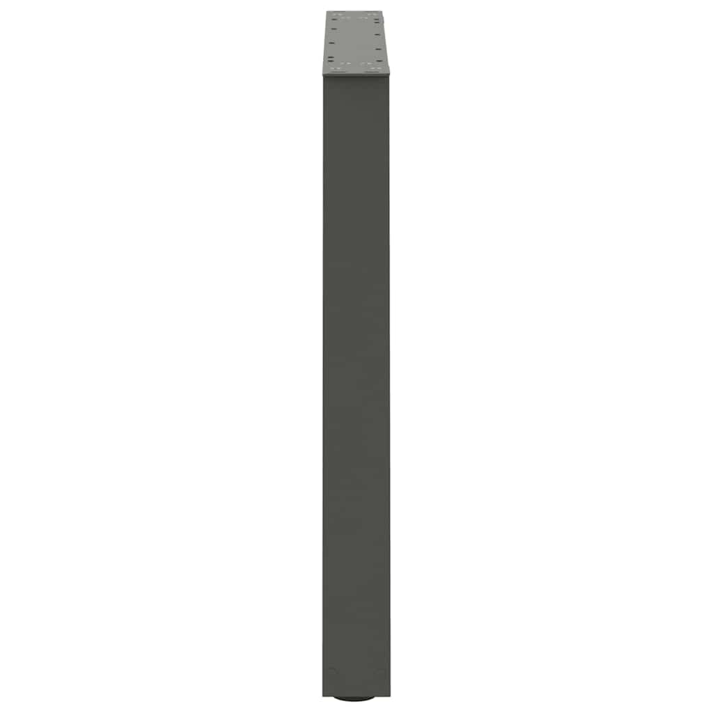 Maison Exclusive - Pieds de table à manger en V 3 pièces Anthracite 70 x (72-73,3) cm Acier - 6