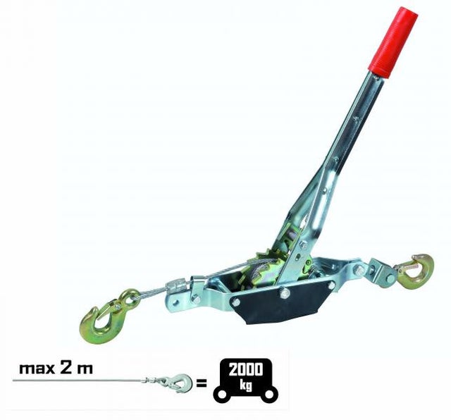 Treuil manuel de halage 2 tonnes Cable Diam4,5mm PRTIRF2T Ribiland