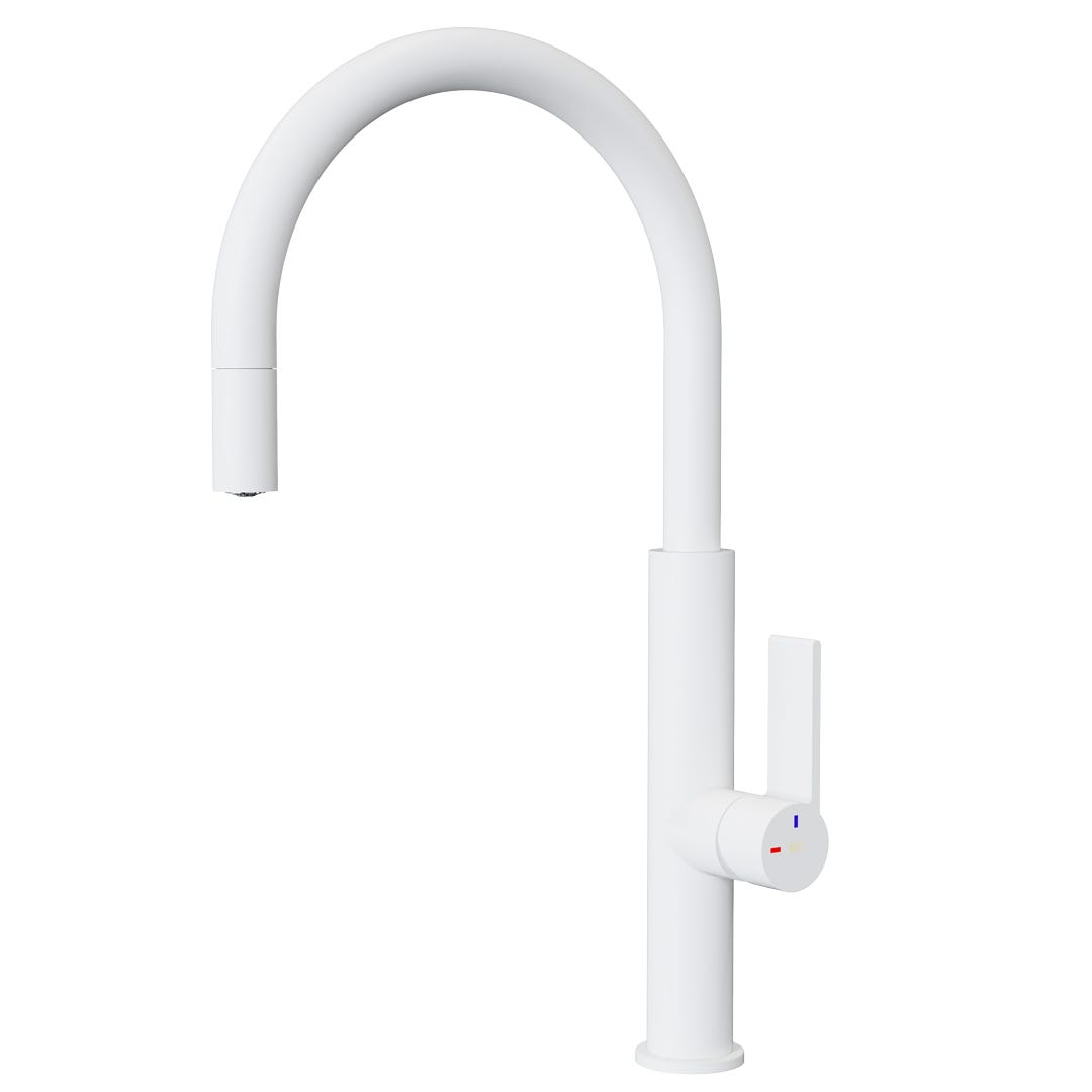 Bateria kuchenna ESSEBAGNO Sifflet biała