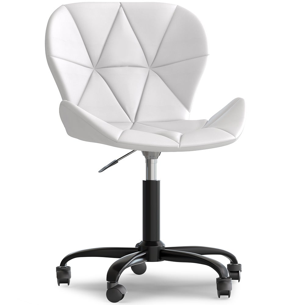 Waytex Pattini Fissi Per Sedia Da Ufficio – Set Da 5, In Plastica Nera, Altezza 3,5 Cm, Diametro Innesto 11 Mm, Sostituiscono Le Ruote