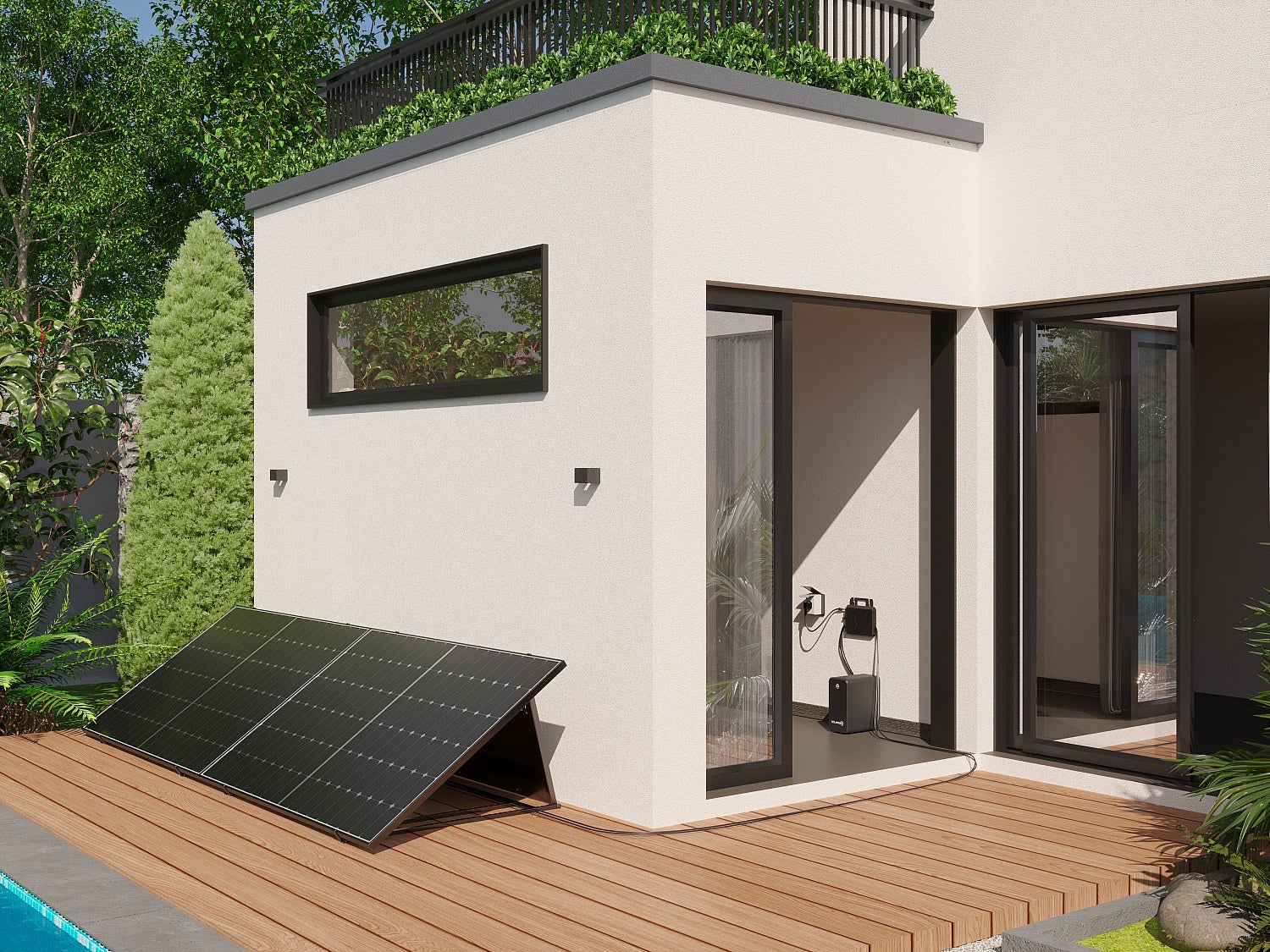 Kit 2 panneaux solaires Plug and Play + batterie de stockage - 850 W - LUMINOSER - 3
