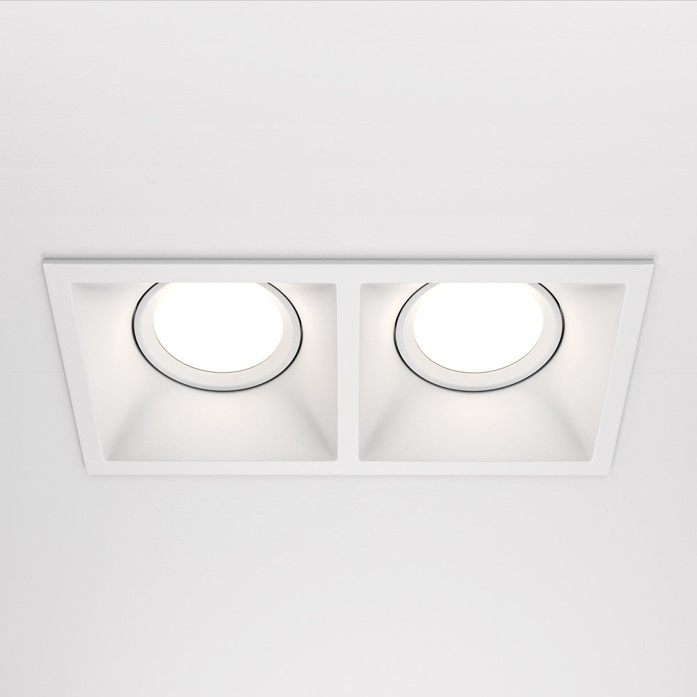 Oprawa sufitowa wpuszczana podtynkowa Dot biała 2xGU10x50W prostokątna IP20 wym: 4,2 x 9 x 17,3 cm aluminium Maytoni - 3