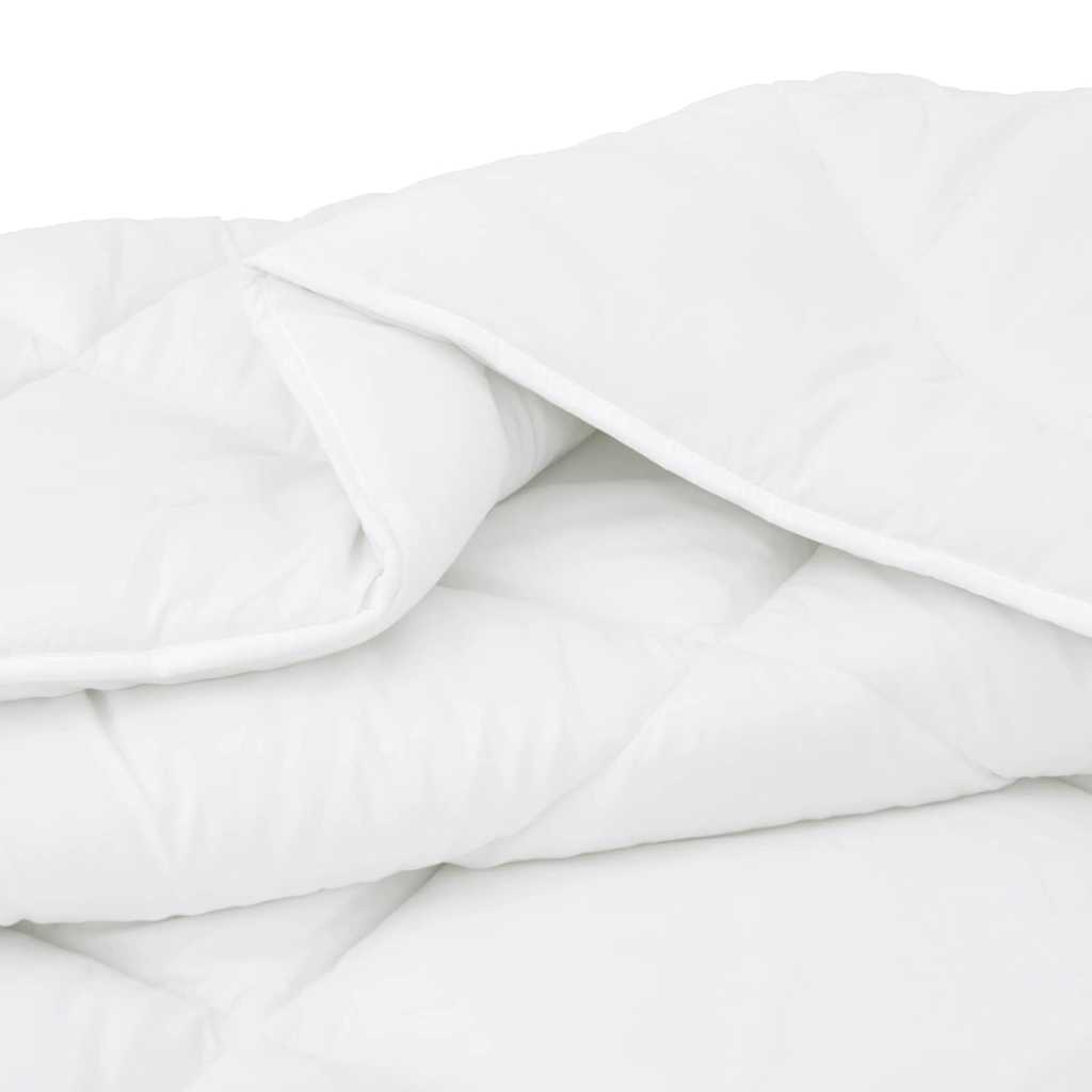 Duvet d'hiver avec oreiller 3 pcs | Couette Blanc 200 x 220 cm Microfibre - 7