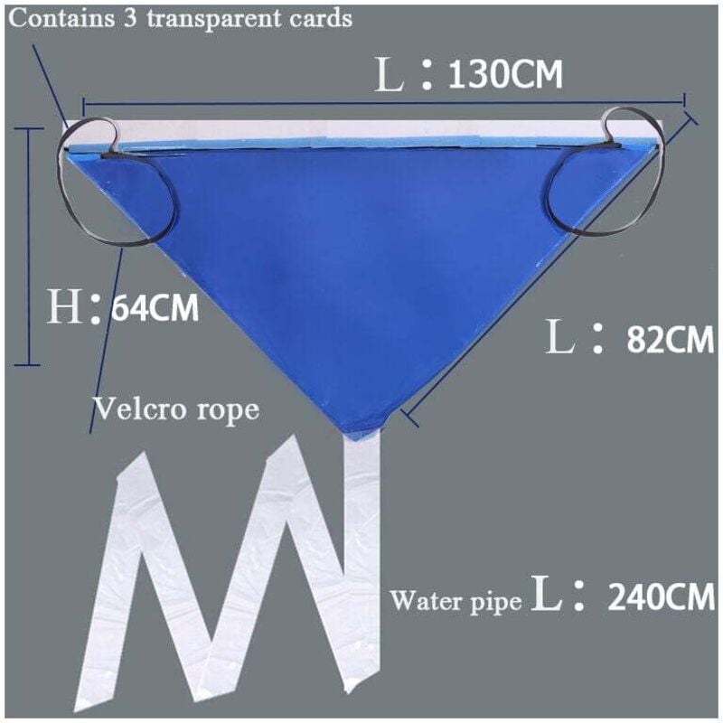 Lavage pour climatiseur - Kit Nettoyage Mural qualité supérieure - Sac Service pour climatisation avec Tuyau d'eau pour Mini-unités AC divisées - 2