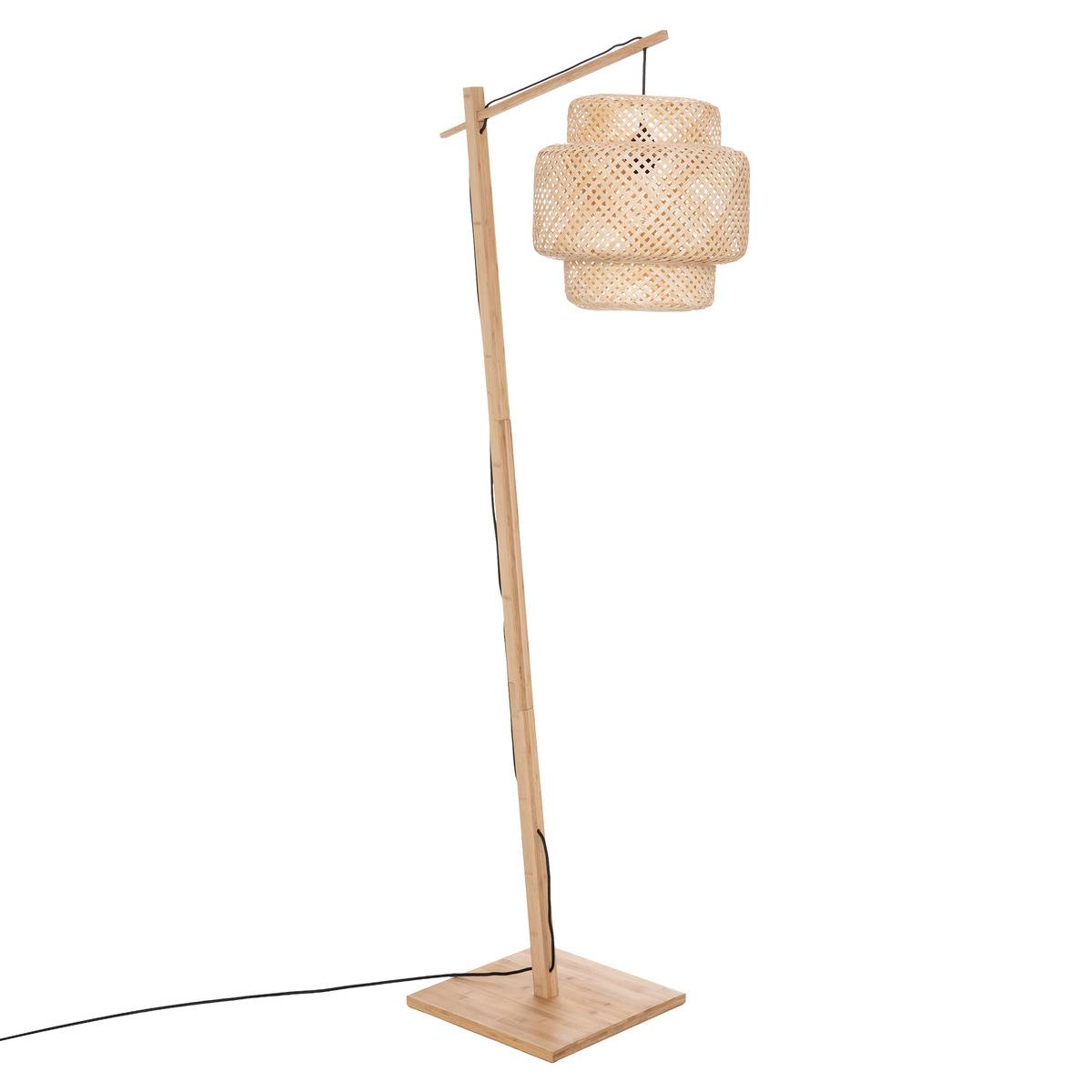 Lampadaire arc Palm - Bois naturel - H.158 cm | , créateur d'intérieur