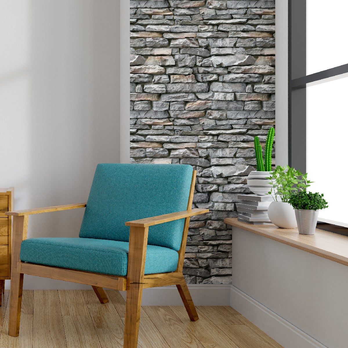 Adesivi materiale pietra delle Ardenne - Sticker adesivo - adesivi murali - 30x30cm - 5