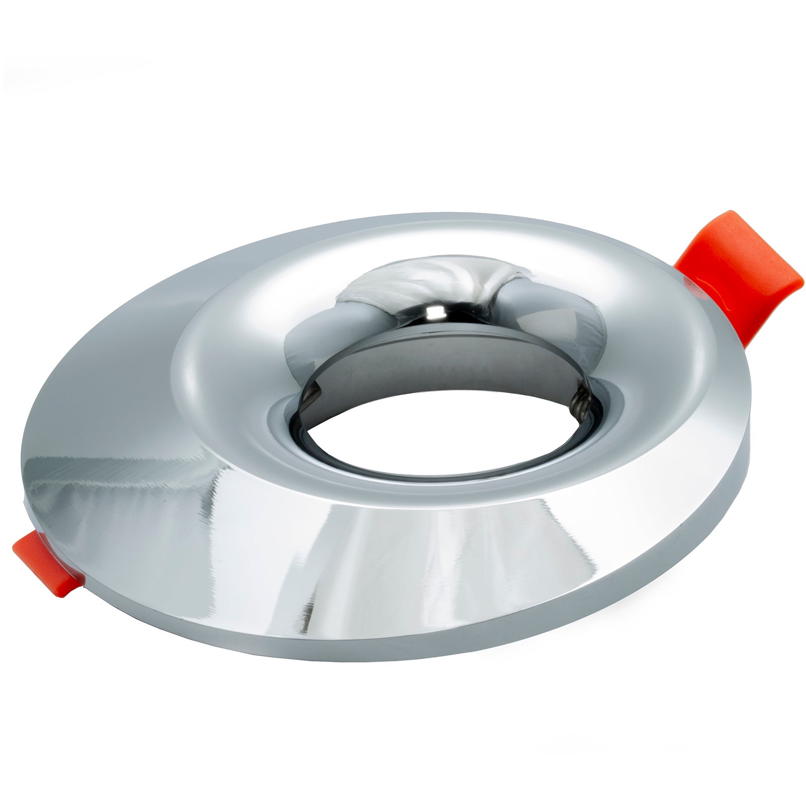 Support de plafonnier argent chrome moderne encastré 65mm plafonnier LED GU10 GU5.3 SILVER - 2