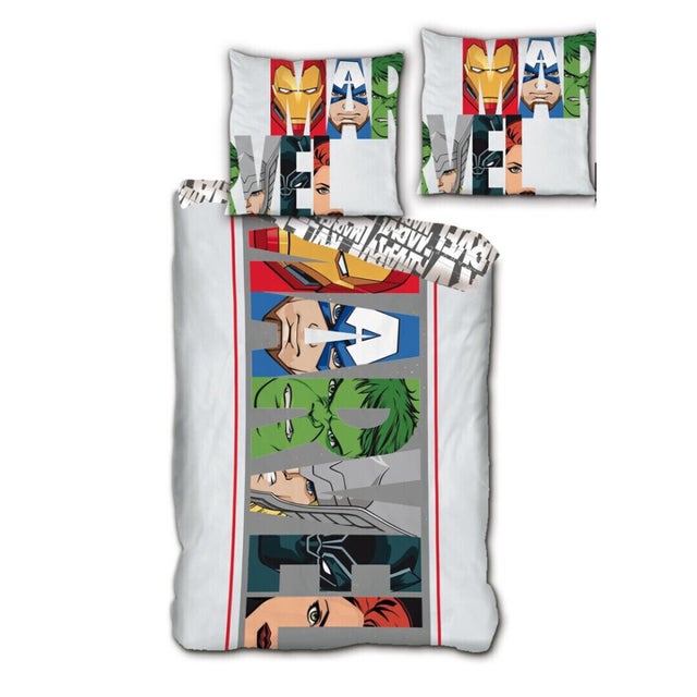 Parure de lit simple Avengers -Marvel- - 140 cm x 200 cm