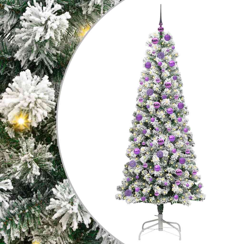Sztuczna choinka z zawiasami Ze LED Lights 180 cm PVC