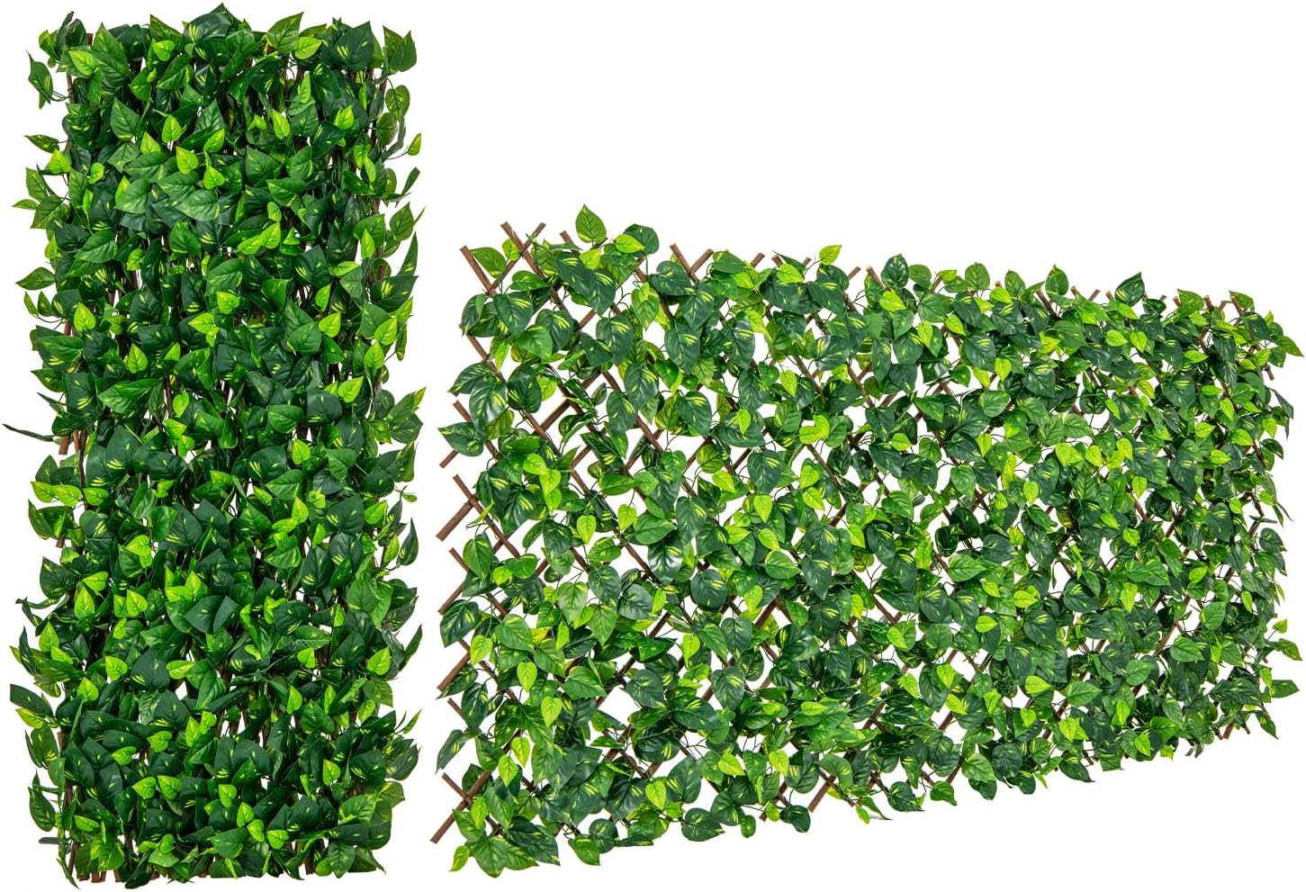 Haie Artificielle Brise-Vue Décoration Extensible, Panneau pour Clôture