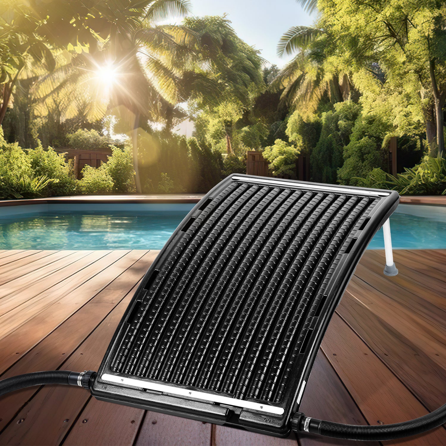 Tapis chauffant solaire pour piscine, module solaire noir pour piscine — free download