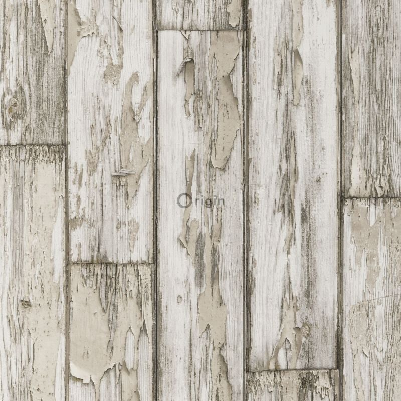 Papel pintado tablas de madera gris - 52 cm x 10,05 m - origin wallcoverings