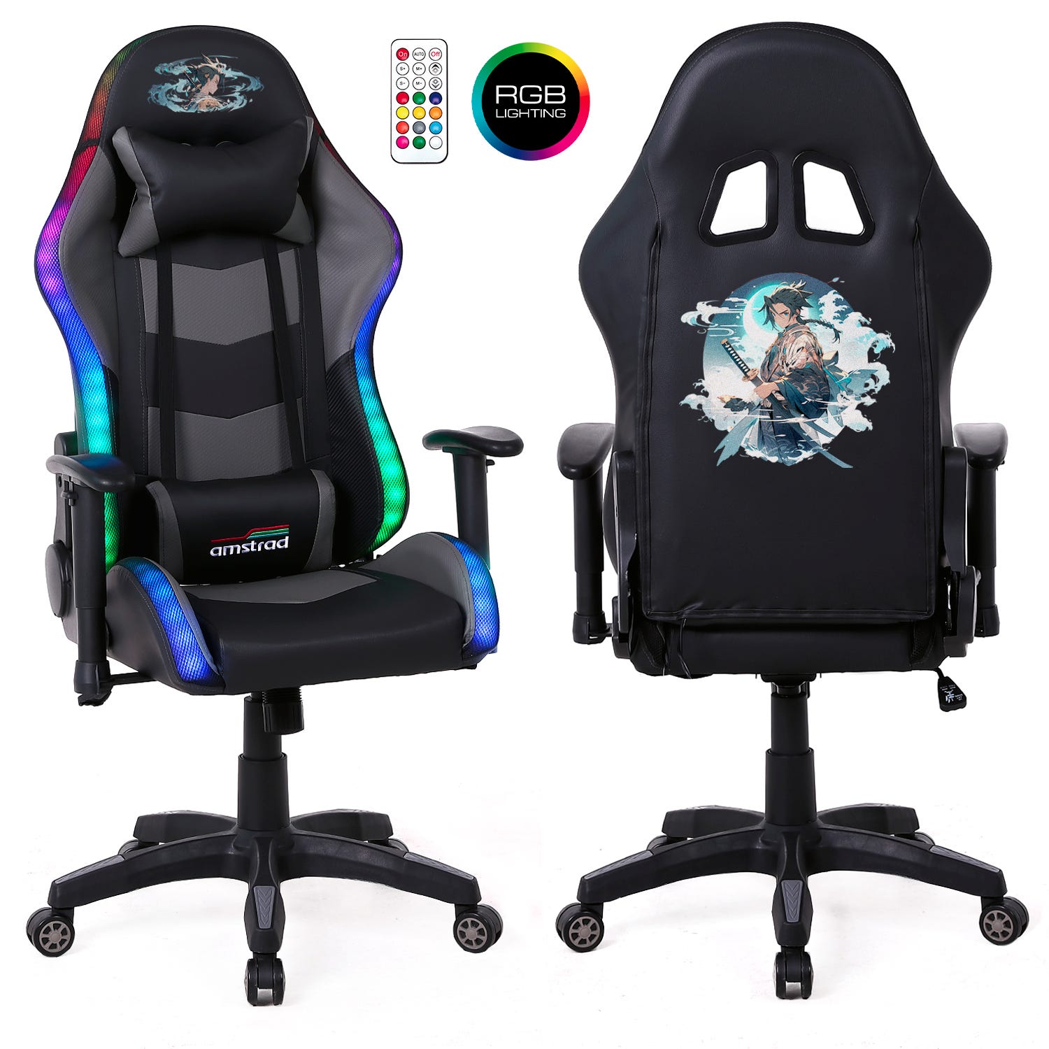 POLTRONA GAMING LEDIAN - Nero / Verde POLTRONA GAMING LEDIAN - Nero / Verde