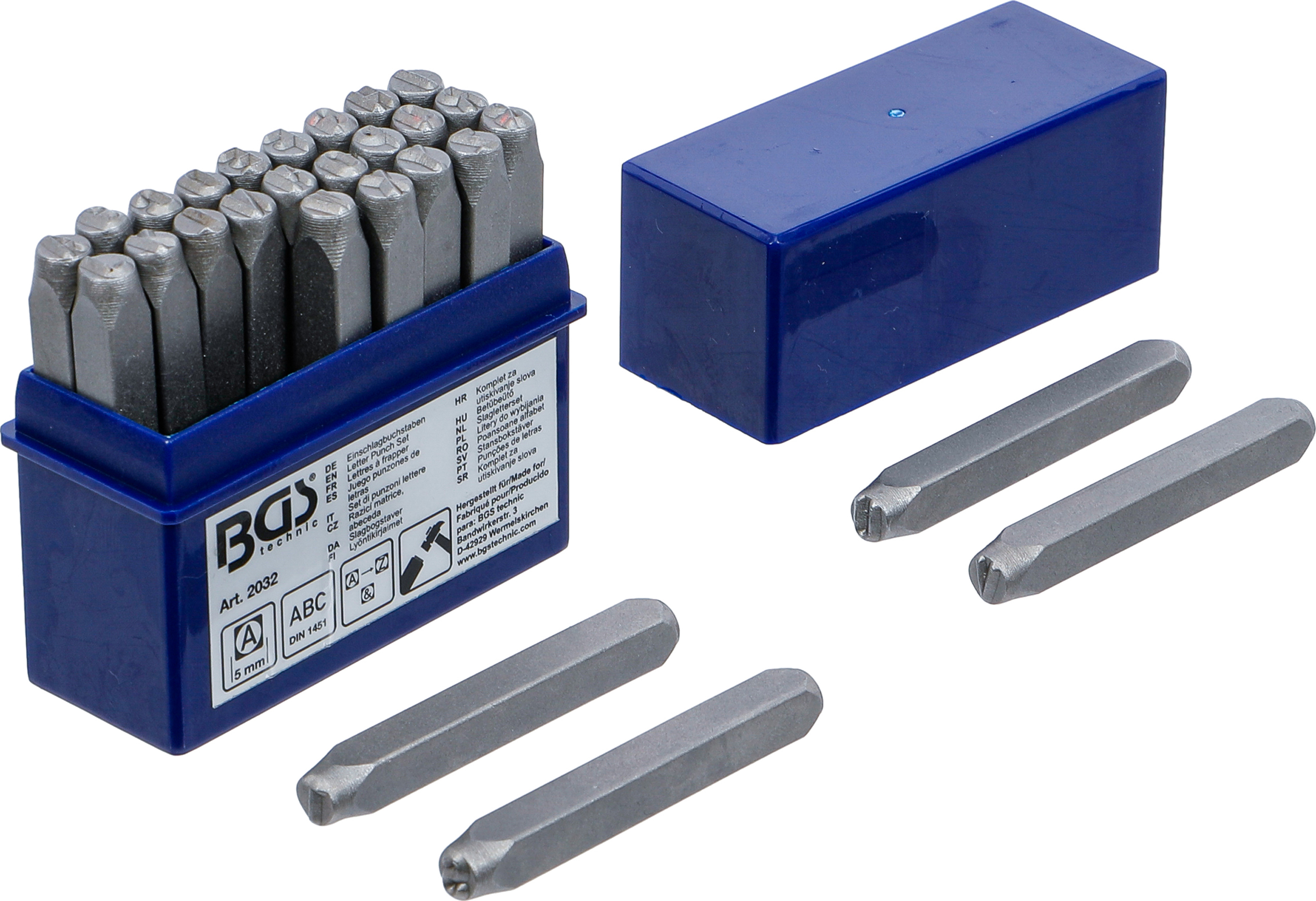 BGS 2032 | Set di punzoni lettere | 5 mm