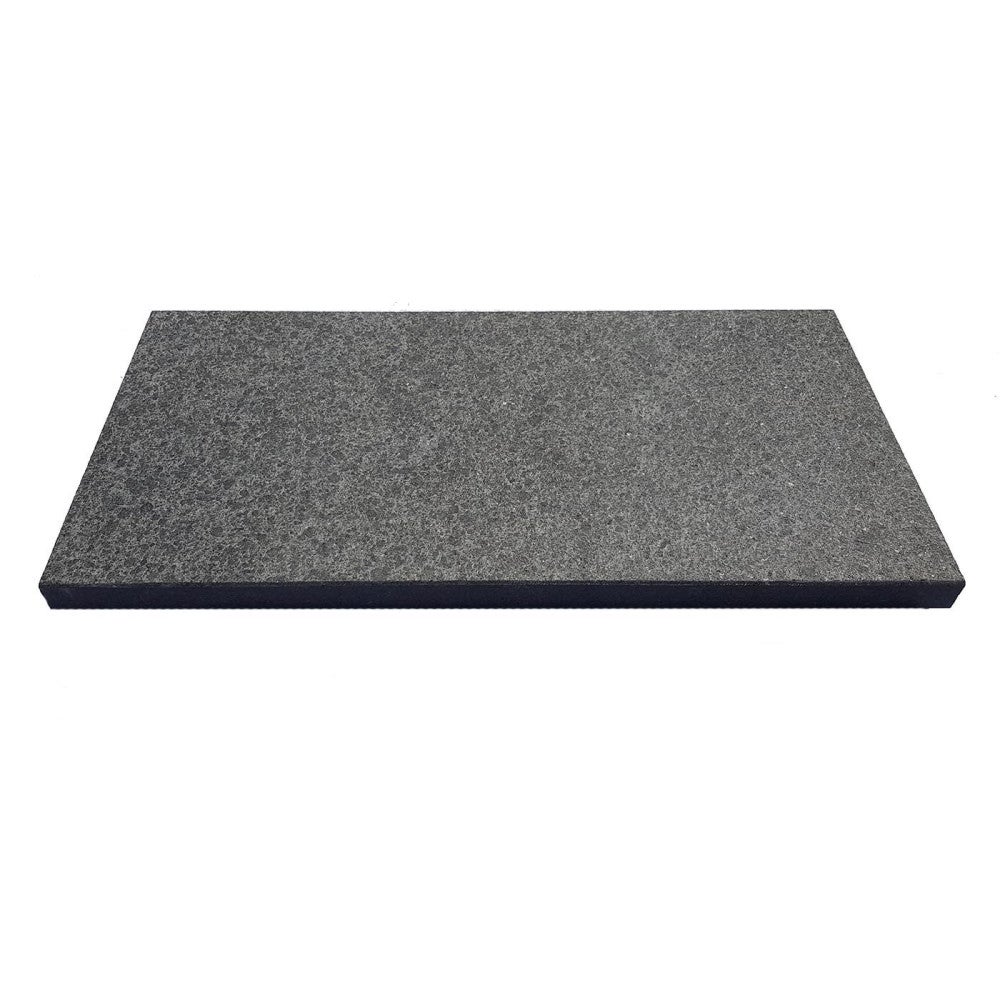 Margelle de piscine Black basalt flammé brossé 60x30x3 cm bord droit - 2