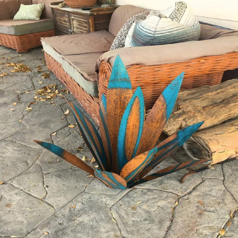 Décoration en métal représentant une plante d'agave, décoration intérieure, décoration en fer, décoration de jardin - 5