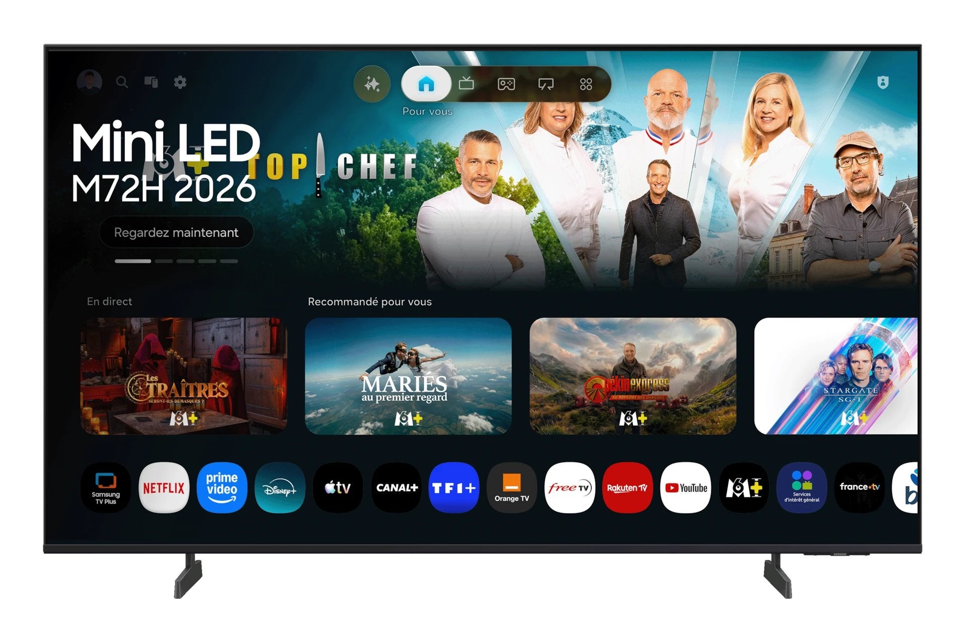 Samsung Tv 43" Mini Led M72h 4K Vision Ai Smart Tv 2026 - Titanium Black, Titanium Black Tu43m72hauxxc - Imagen 3