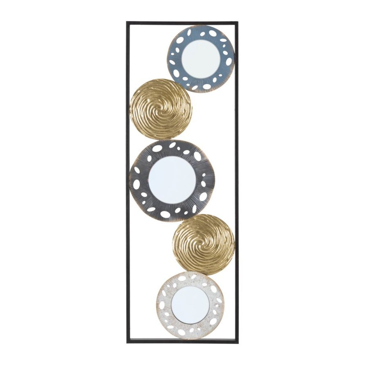 Metalowa Dekoracja 3D Koło 8, Metal, Wielokolorowy, Seven Design
