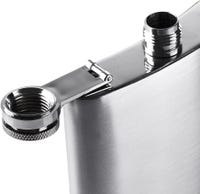 Flasque 700 Ml Acier Inoxydable Noir – Grand Flacon à Liqueur Portable Avec Couvercle Étanché