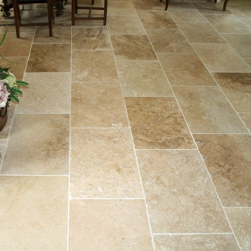 Travertin pierre naturelle mur/sol premier choix mix 61 x 40,6cm Ep. 1,2cm - Vendu au m² - 4