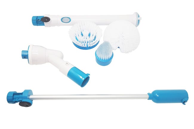 Spazzola Elettrica Rotante Mellif 20V - Senza Batteria, Con 2 Testine Per Pulizia - Foto 8