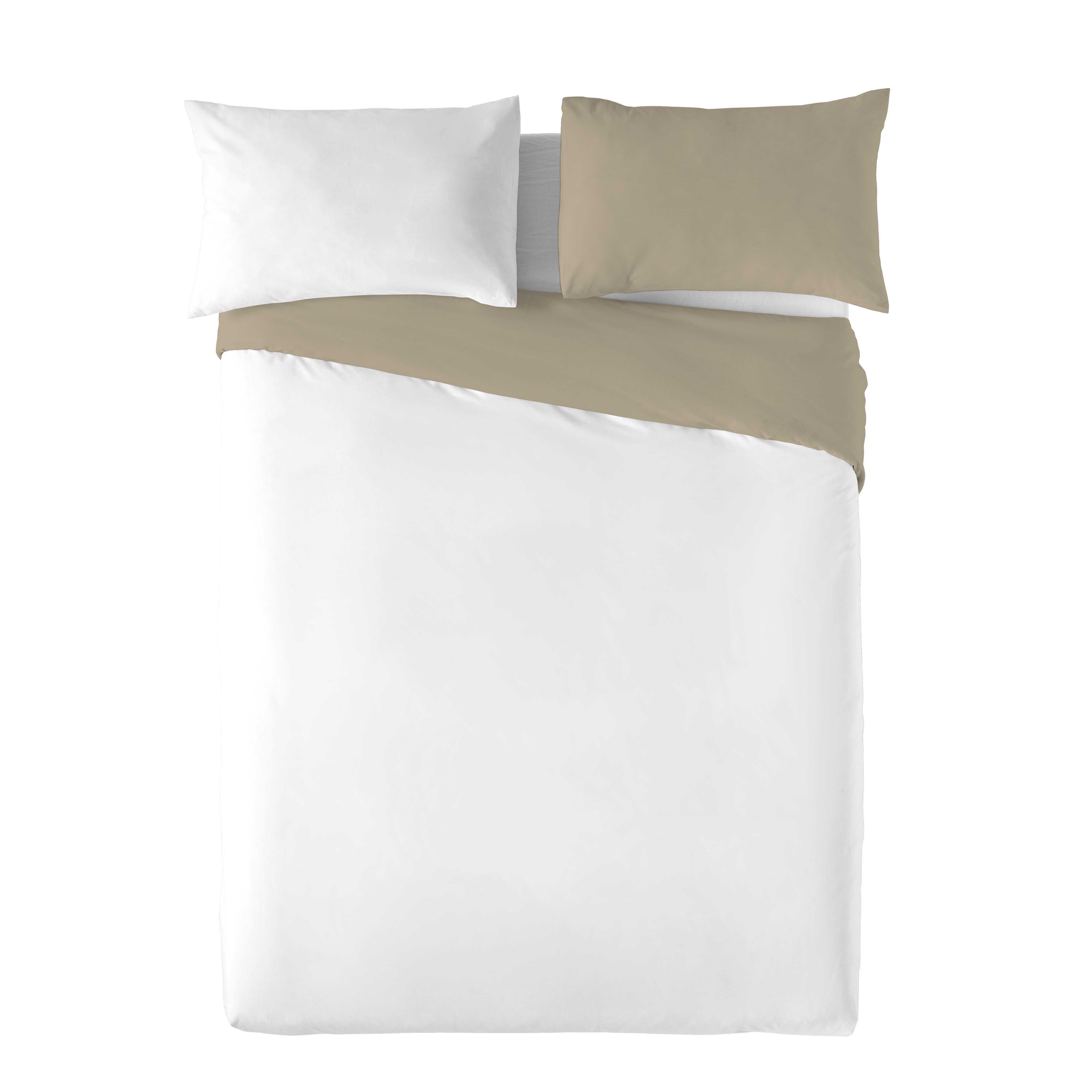 HOUSSE DE COUETTE RÉVERSIBLE EN LIN BICOLORE LIN P.15-1305 / BLANC 100% COTON LIT 180 - 6