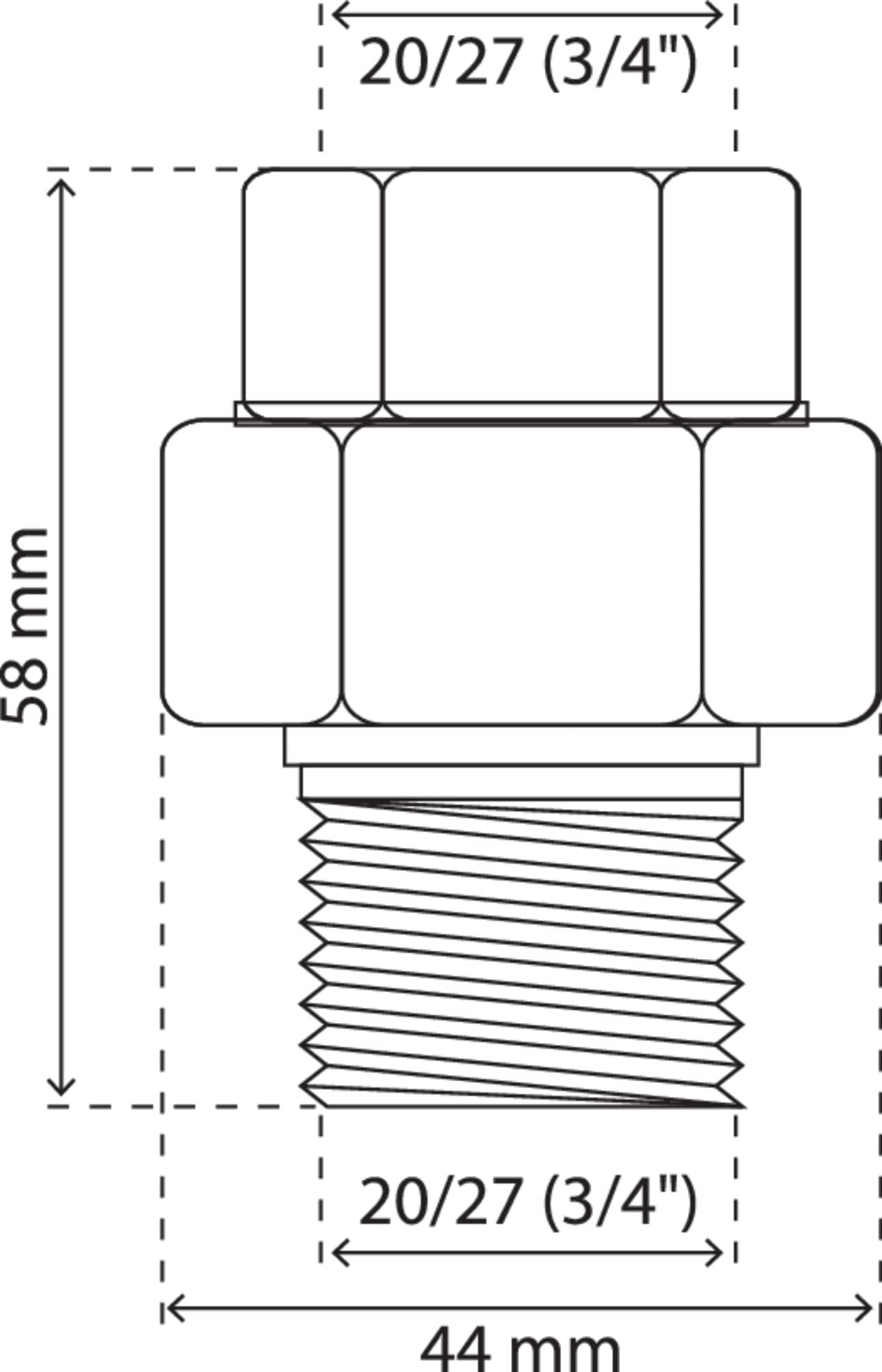 Raccord isolant diélectrique SOMATHERM - 4