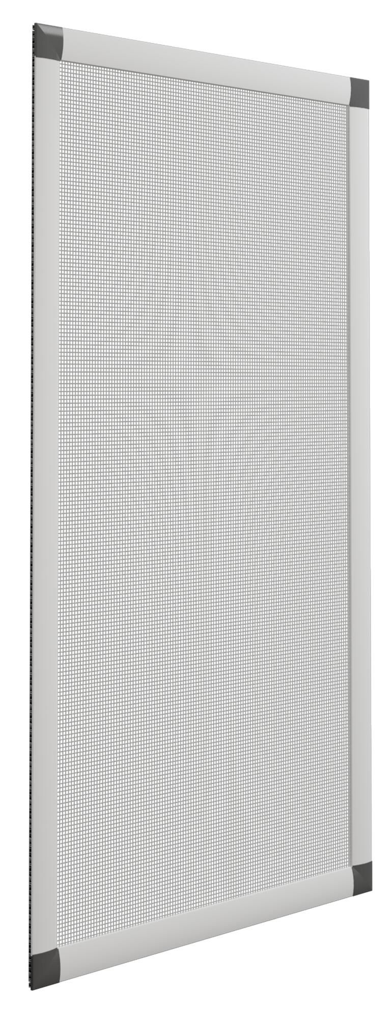 Przesuwna moskitiera aluminiowa srebrna do okna, tkanina z włókna szklanego 90x140cm