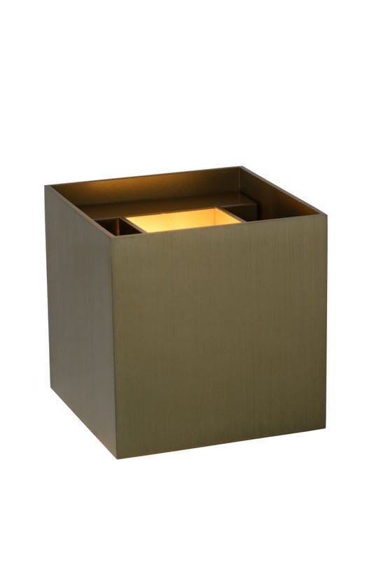 Kinkiet XIO brązowy 1xG9x3,5W aluminium wym:9,7x9,7x9,7cm IP20 Lucide