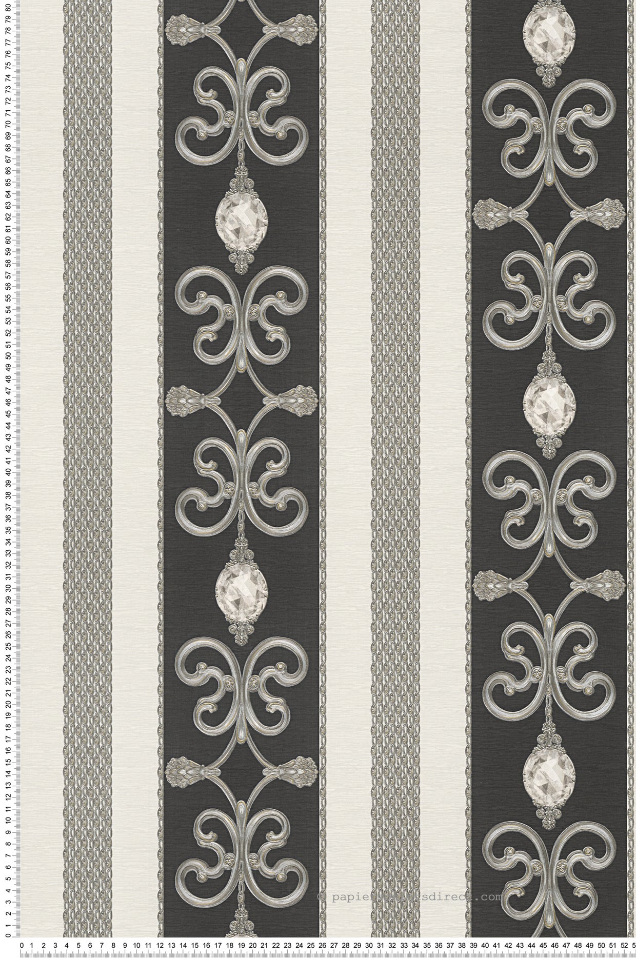 Papel pintado damasco papel pintado blanco y negro para salón y dormitorio papel pintado barroco vinílico con dorso de papel