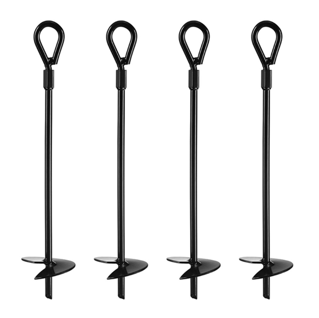 WUHNGD Lot de 20 piquets d'ancrage au sol en plastique de 24,9 cm