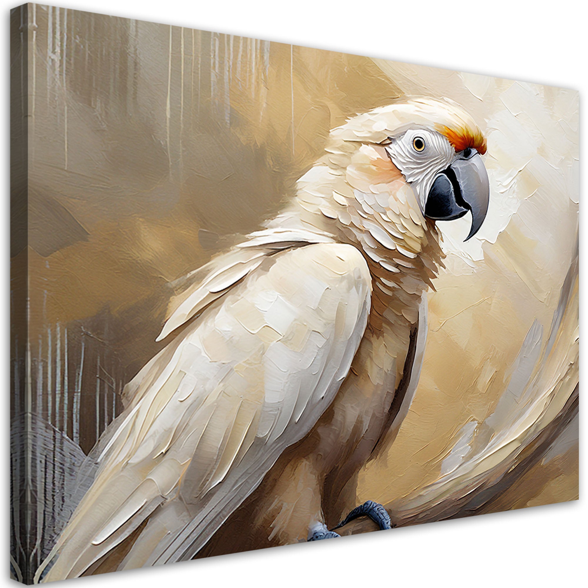 Obraz, AI Papuga ptaki malowany 120x80