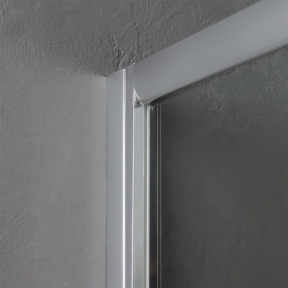 Cabina doccia economica cristallo 4 mm 70x90 cromato Luna - 8