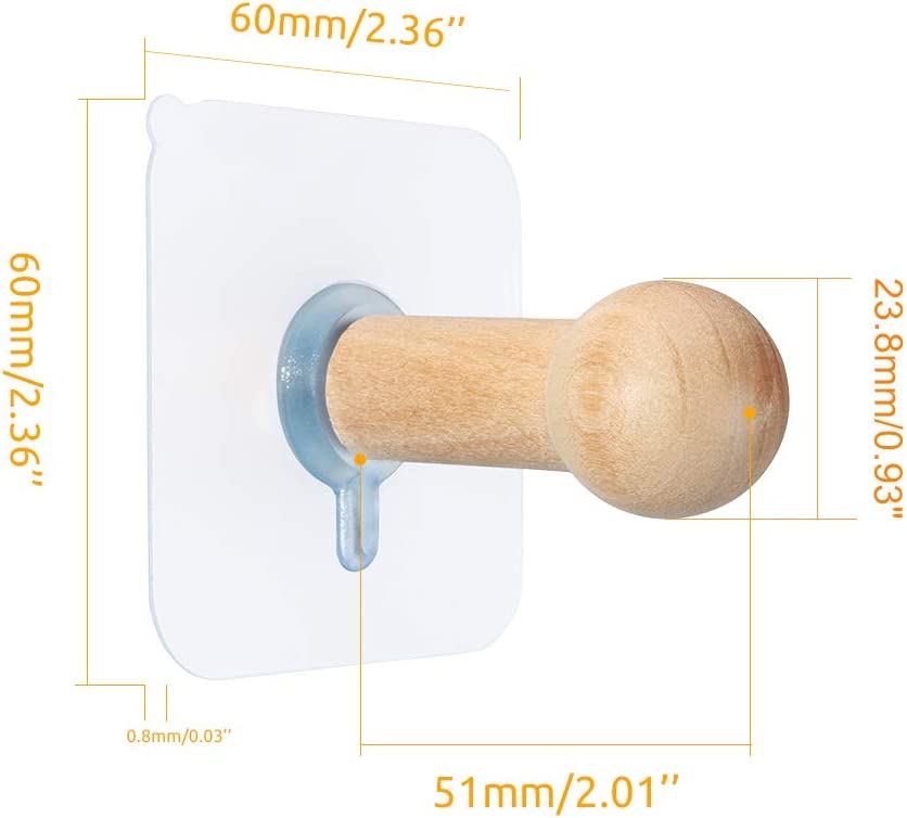 5 Ganci Adesivi Per Cappelli Da Parete - Senza Foratura, Organizer A Doppio Gancio Con Adesivo 3M, Porta Cappelli Per Baseball, Snapback, Ufficio E Camera - 4