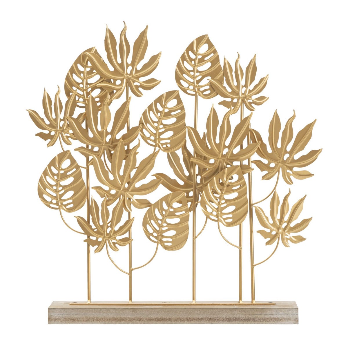 Rzeźba Liść 64, Metal, Złoto, Seven Design