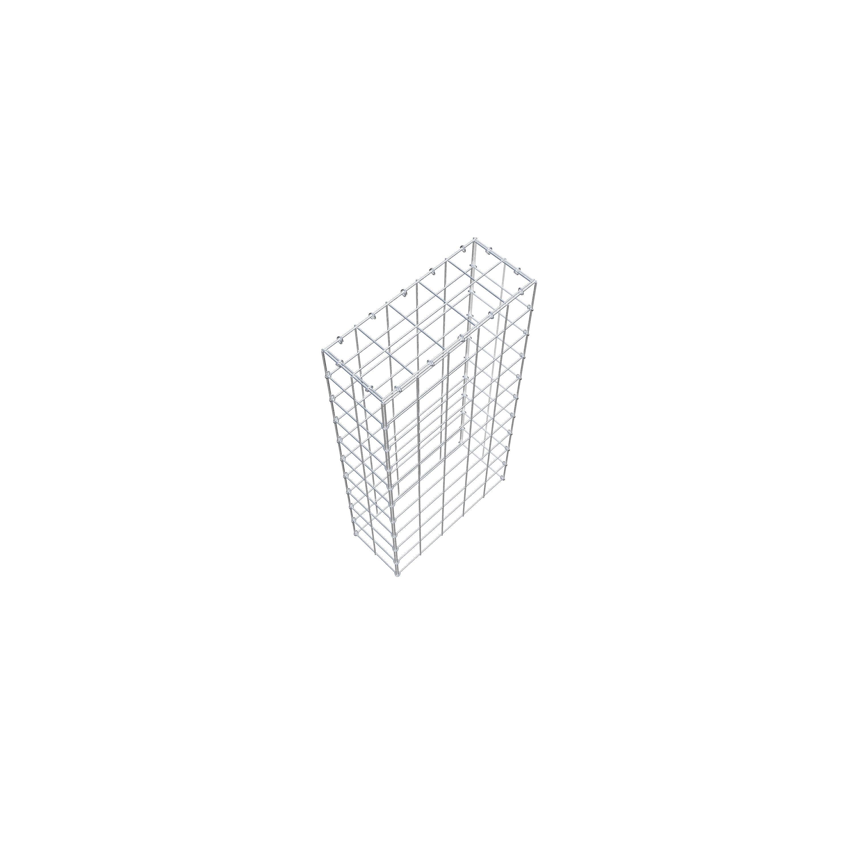 Gavión para apilar en acero galvanizado 100x20x50cm (LxAxP), malla 10 x 10cm, Anillo en C, sin rejilla inferior - 4