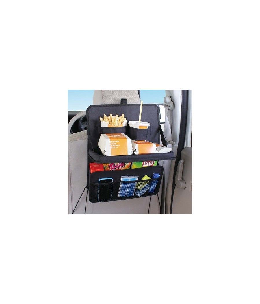 Trade Shop - Organizer Borsa Salvaspazio Per Sedile Posteriore Auto Con Mensola Porta Oggetti - - 4