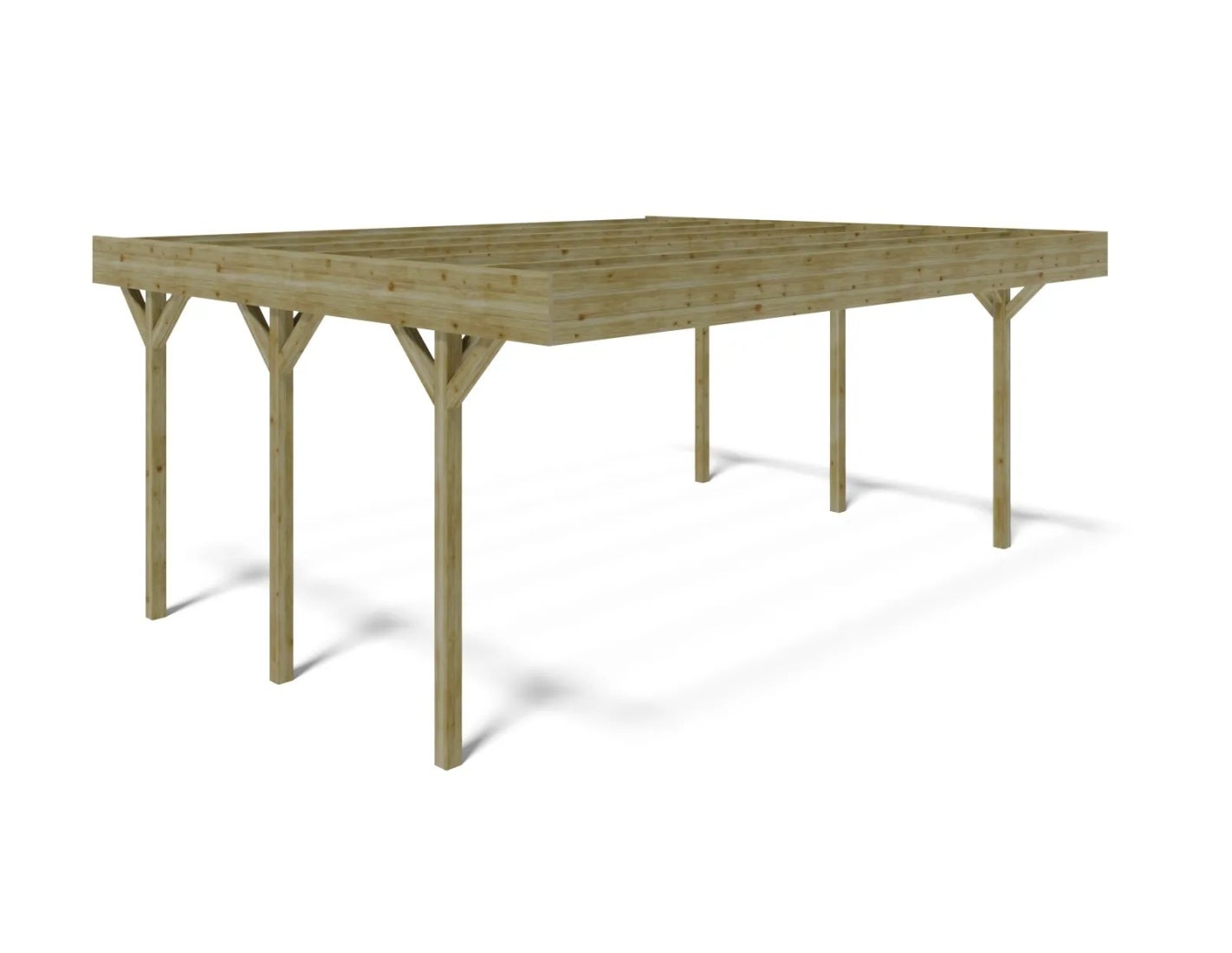 Carport, abri de voiture 6.06x5.03 m - 30.48 m2 - CAR5 - ALTANKA - 4